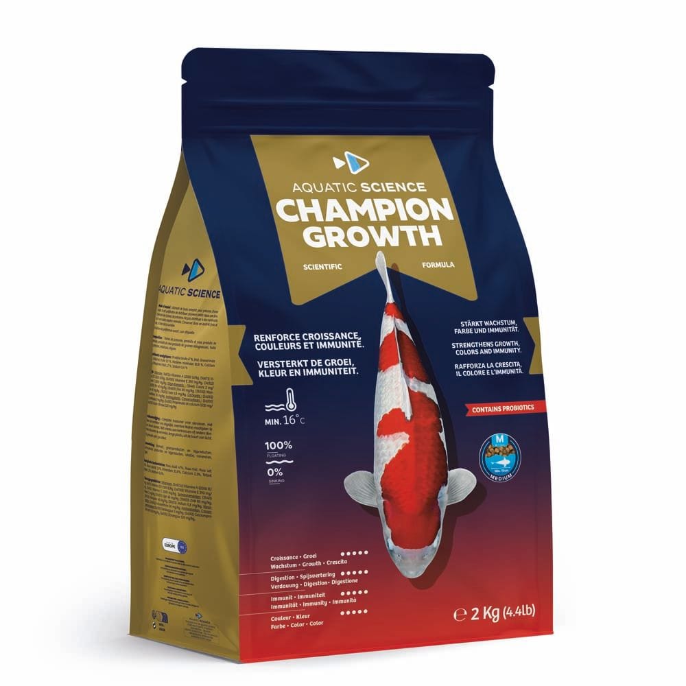 Aquatic Sciences Nourriture Champion Growth MEDIUM 2kg - Aquatic Science - Aliment de base toutes saisons de qualité 5407012140141 ASCGM2