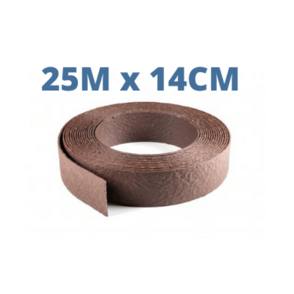 ECOO Bordures de bassin Ecolat enroulée Brun - 25M x 14CM x 0.7CM - Bordure de bassin ECOO 5400929504590 55066