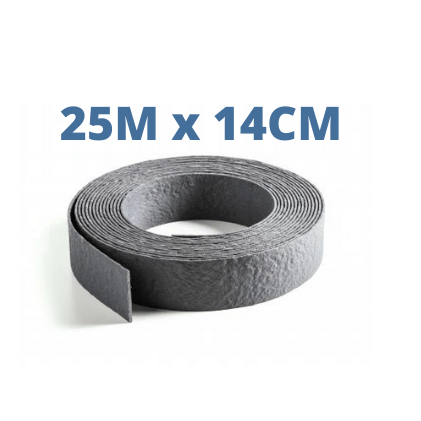 ECOO Bordures de bassin Ecolat enroulée Gris - 25M x 14CM x 0.7CM - Bordure de bassin ECOO 5400909002368 55065