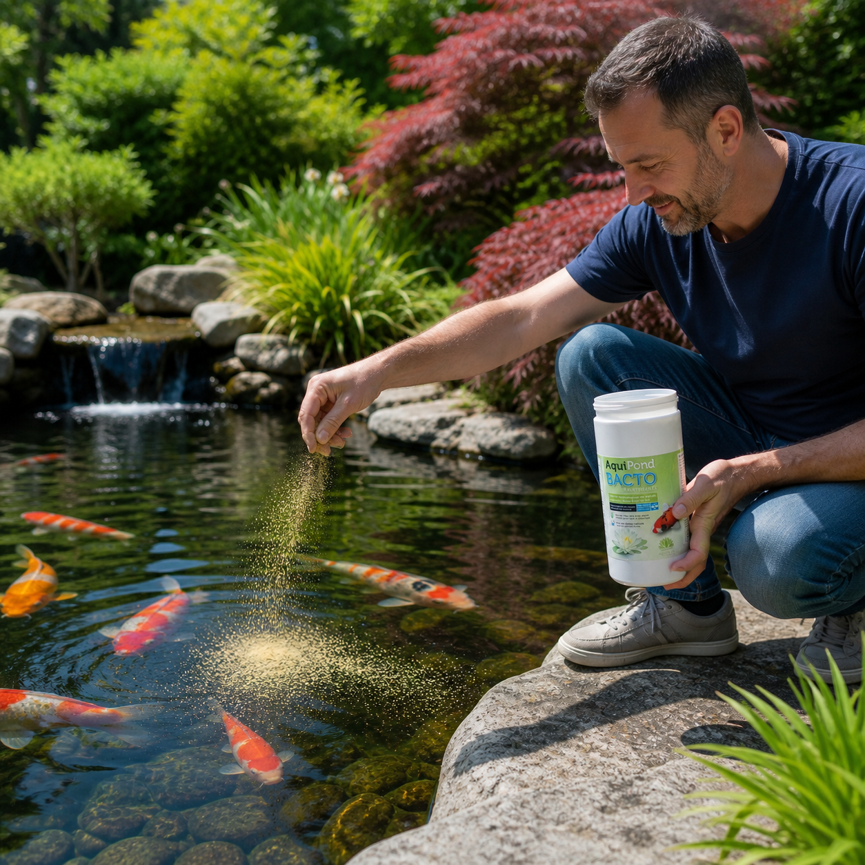 Aquipond Bacto Maintenance 1KG - Bactéries de maintenance pour étang - Traite 20M³ par Saison