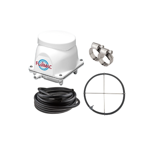 Kit complet de pompe à air Fujimac 60 – Idéal pour bassins de 20 à 60 m³