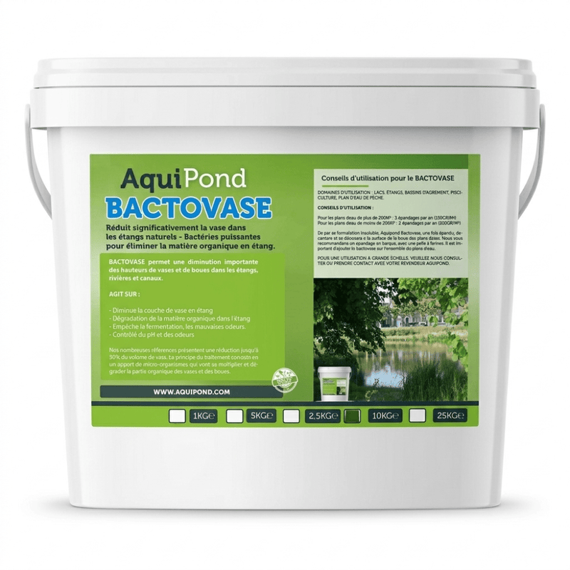 Aquipond Bactovase - 10Kg - Permet de réduire la vase en étang naturel