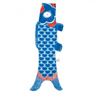 Koinobori Blau Ozean (S) - 70CM X 26,4CM - Bio-Baumwolle von Madame Mo