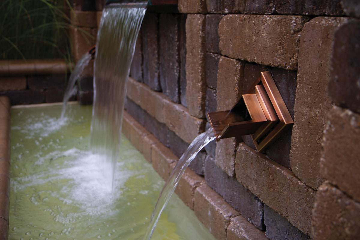 Waterspuwer muur Ruit Koper — référence Oase 84173