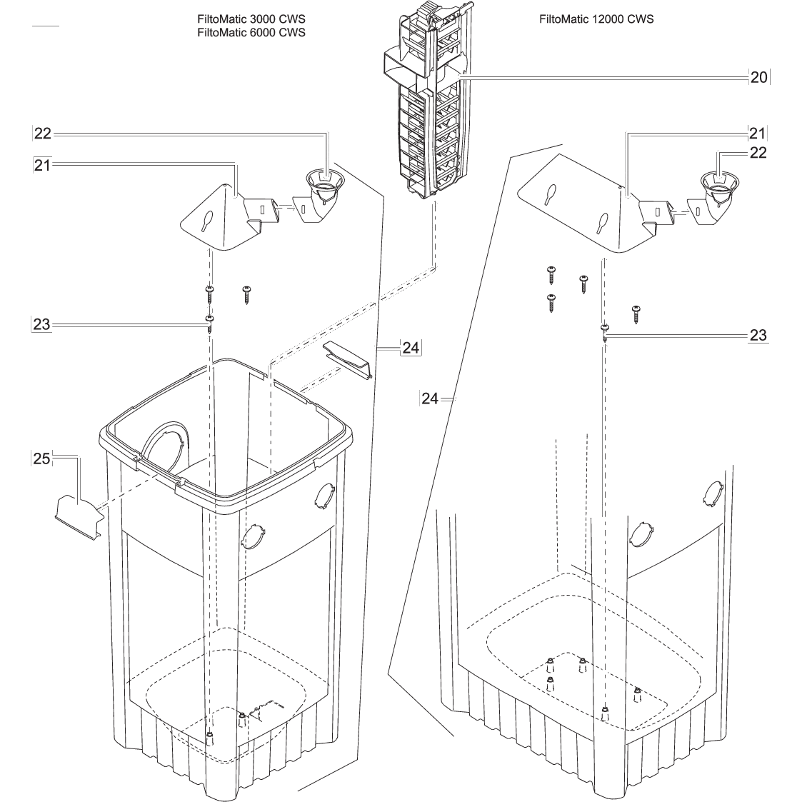 Oase Living Water Pièces détachées pour FiltoMatic CWS 14000