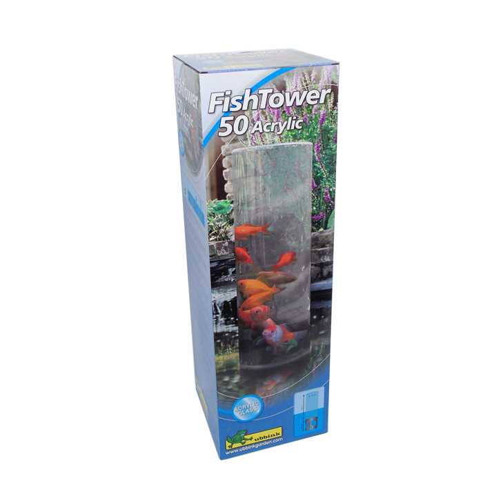 Ubbink Cadeaux Tour à poissons - FISHTOWER "50" EN ACRYLIQUE DE H50 X 4MM 8711465721608 1372160