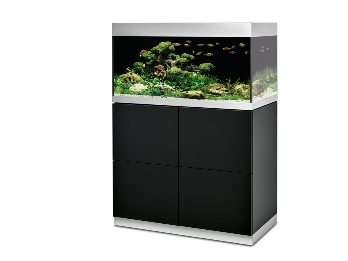 Ensemble HighLine 200 en verre extra-clair noir — HighLine Wit Glas 200 zwart