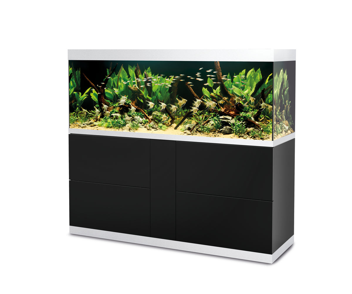 Ensemble HighLine 600 en verre extra-clair noir — HighLine Wit Glas 600 zwart