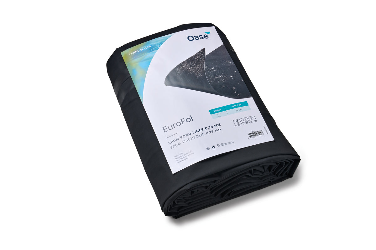 Bâche EuroFol EPDM prédécoupée 0,75 mm, 4 × 6 m — EuroFol EPDM Pre-Packed 0,75 mm / 4 x 6m