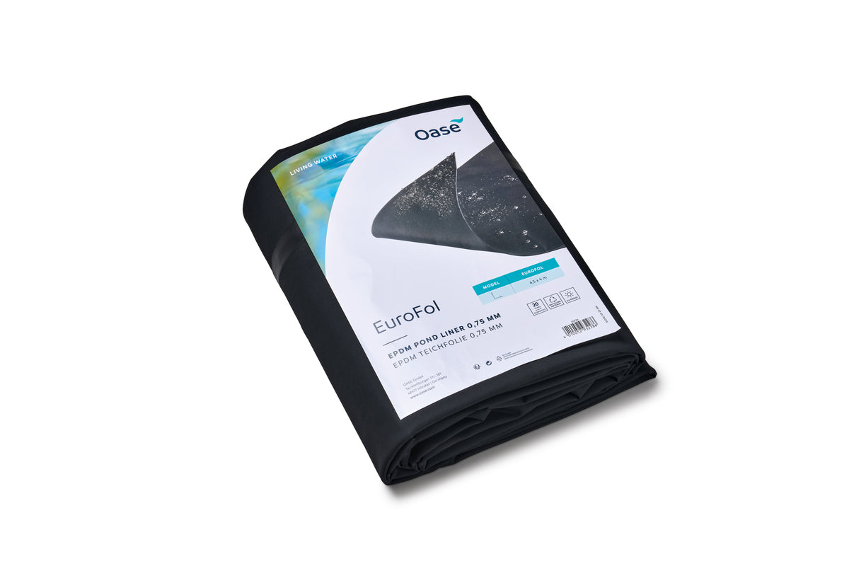 Bâche EuroFol EPDM prédécoupée 0,75 mm, 4,5 × 4 m — EuroFol EPDM Pre-Packed 0,75 mm/4,5 x 4m