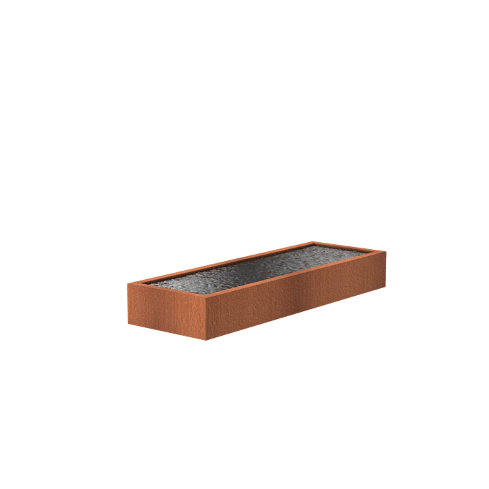 Foudebassin.com Bassins préformés Bassin en acier corten 300 x 100 x 40CM VC6.1