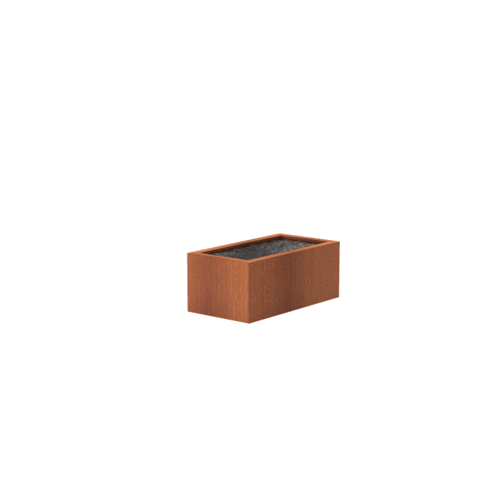 Foudebassin.com Bassins préformés Bassin en corten seul Bassin en acier corten 150 x 800 x 40CM VC10.1
