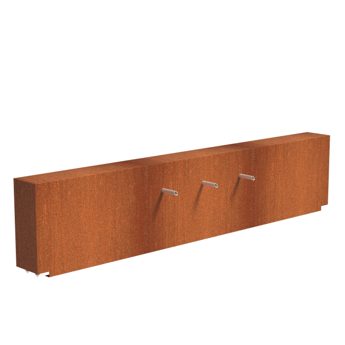 Foudebassin.com Bassins préformés Bassin + Jets 3 tuyaux (300x25x60CM) avec pompe Bassin en acier corten 300 x 200 x 40CM VC4.4+VCM1.1.3