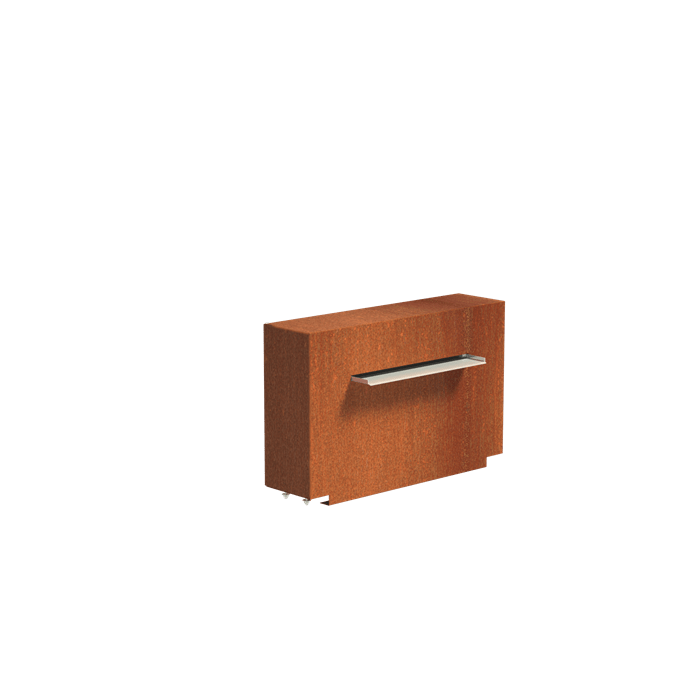 Foudebassin.com Bassins préformés Bassin + Lame d'eau (100x25x60CM) 60CM avec pompe Bassin en acier corten 500 x 100 x 40CM VC2.1++VCM1.6.600