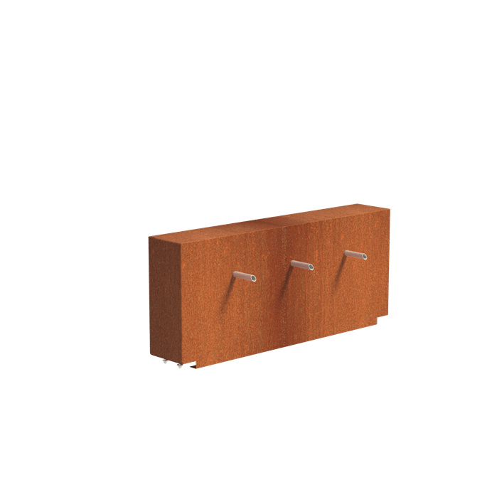 Foudebassin.com Bassins préformés Bassin + Lame d'eau (150x25x60CM) 150CM avec pompe Bassin en acier corten 150 x 800 x 40CM VC10.1+VCM1.4.3