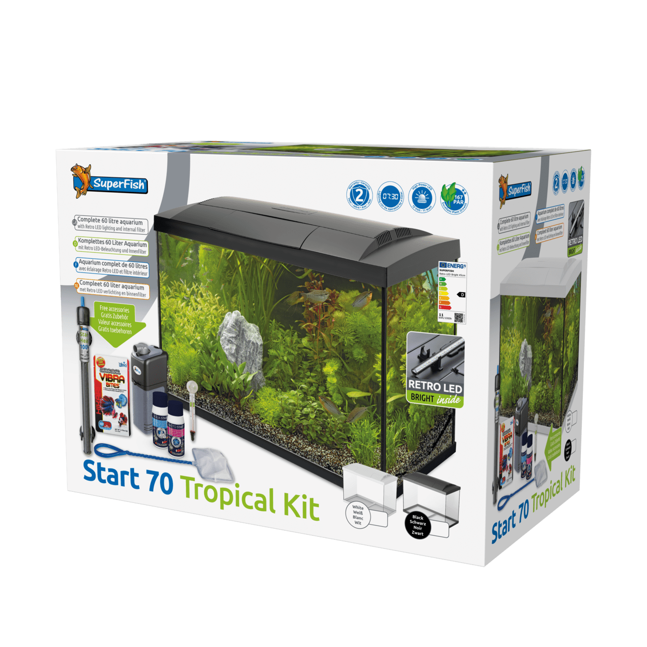 Superfish Aquariums Aquarium Start 70 Tropical Kit Blanc - 60L - Superfish 8715897165924 A4050287